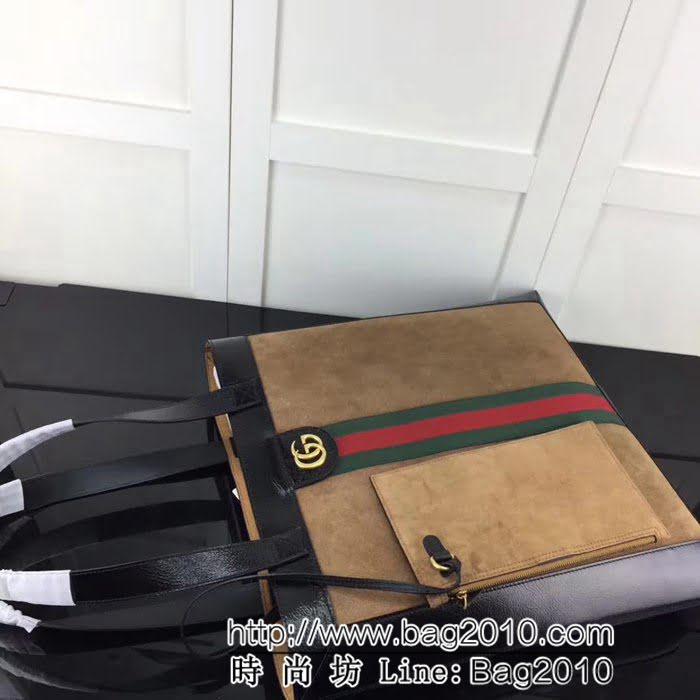 GUCCI古馳原單 新款專櫃品質原單貨實物實拍519335棕磨砂購物袋 HY1286